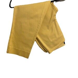 Ann Taylor Factory Capri Pants Women's 2P Sunflower Yellow Stretch Chino